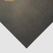 Papier Mousseline Découpage de peinture botanique en iris jaune (Détail)