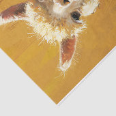 Papier Mousseline Découpage de peinture d'alpaga mignonne (Détail)