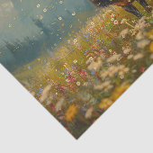 Papier Mousseline Découpage de peinture de champ Fleur sauvage de wa (Détail)