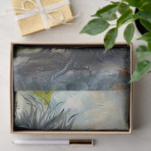 Papier Mousseline Découpage de peinture de poulet en soie noire (Cadeau)