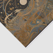 Papier Mousseline Découpage de peinture géométrique Abstraite célest (Détail)