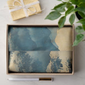 Papier Mousseline Découpage de peinture paysagère chinoise (Cadeau)