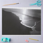 Papier Mousseline Découpage de plage de sable noir (Artisanat)