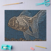 Papier Mousseline Découpage de poisson artistique (Artisanat)