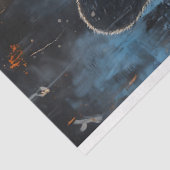 Papier Mousseline Découpage de portrait d'ours noir rustique (Détail)