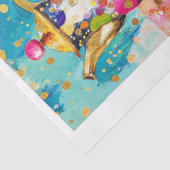 Papier Mousseline Découpage de pot de café rétro Whimsical (Détail)