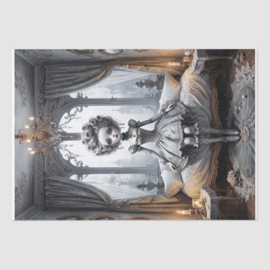 Papier Mousseline Découpage de poupée gothique (Recto)