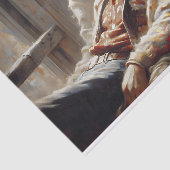 Papier Mousseline Découpage de repos du cow-boy (Détail)