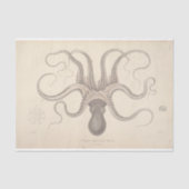 Papier Mousseline Découpage de script d'éptopus nautique (Recto)