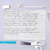 Papier Mousseline Découpage de script manuscrit personnalisé 3 blocs (Artisanat)