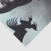 Papier Mousseline Découpage de sorcière gothique (Détail)