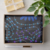 Papier Mousseline Découpage de style Boho bleu clair (Cadeau)