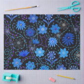 Papier Mousseline Découpage de style Boho bleu clair (Artisanat)