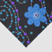 Papier Mousseline Découpage de style Boho bleu clair (Détail)