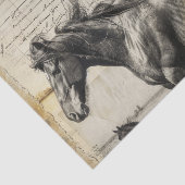 Papier Mousseline Découpage de style occidental pour cheval et fille (Détail)