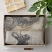 Papier Mousseline Découpage de style occidental pour cheval et fille (Cadeau)