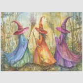 PAPIER MOUSSELINE DÉCOUPAGE DE TÉMOINS HALLOWEEN WHIMSICAL (Recto)