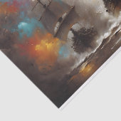 Papier Mousseline Découpage de tempête des voiliers (Détail)