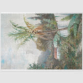 Papier Mousseline Découpage de texture rustique tropicale vintage (Recto)