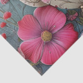 Papier Mousseline Découpage de théière Floral (Détail)