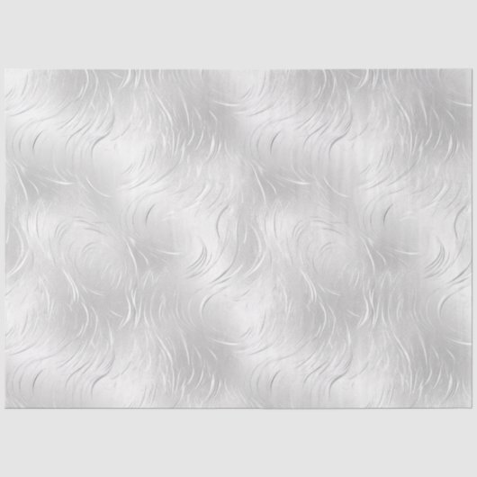 Papier Mousseline Découpage de ton argenté (Recto)