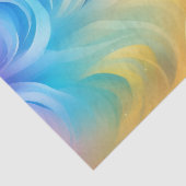 Papier Mousseline Découpage de tourbillon arc-en-ciel (Détail)