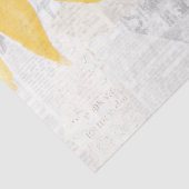 Papier Mousseline Découpage de tournesol rustique Papier floral rura (Détail)