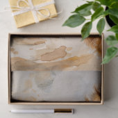 Papier Mousseline Découpage de vache laitière crème (Cadeau)