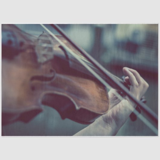 Papier Mousseline Découpage de violon (Recto)