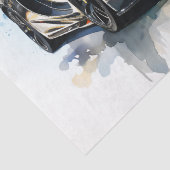 Papier Mousseline Découpage de voiture de course Supercar (Détail)