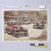 Papier Mousseline Découpage de voiture vintage (Artisanat)