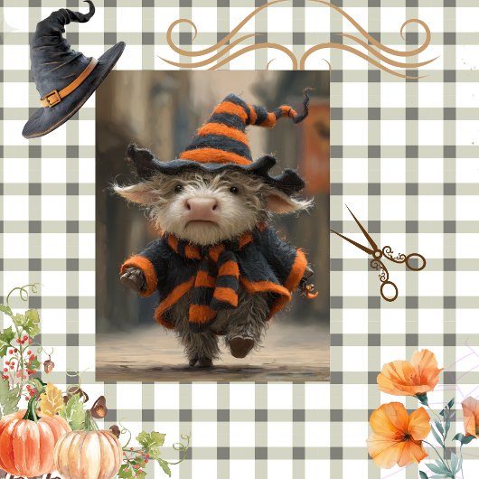 Papier Mousseline Découpage Découpage Décor Halloween en chaudière d