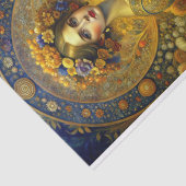 Papier Mousseline Découpage Déesse d'or (Détail)