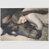 Papier Mousseline Découpage d'embarquement du cheval (Recto)