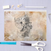 Papier Mousseline découpage d'éphémère français (Artisanat)