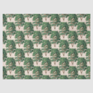 Papier Mousseline Découpage des arbres verts