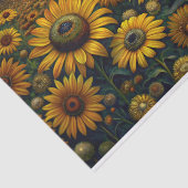 Papier Mousseline Découpage des champs de tournesol (Détail)