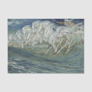 Papier Mousseline Découpage des chevaux de mer