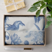 Papier Mousseline Découpage des Chinoiseries bleues et blanches (Cadeau)