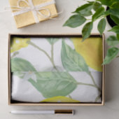 Papier Mousseline Découpage des citrons aquarelles (Cadeau)