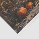 Papier Mousseline Découpage des Citrouilles de champ de maïs fantôme (Détail)