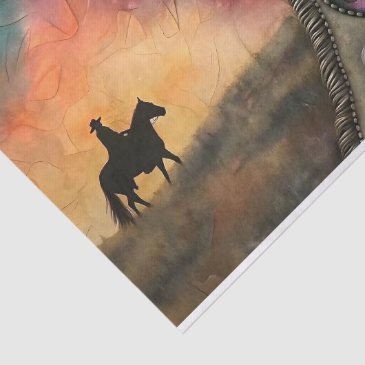 Papier Mousseline Découpage des conchos occidentaux (Détail)