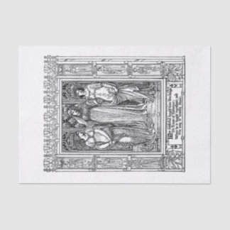 Papier Mousseline Découpage des dames médiévales