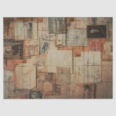 Papier Mousseline Découpage des documents vintages (Recto)