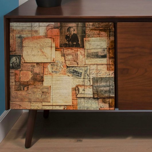 Papier Mousseline Découpage des documents vintages