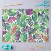 Papier Mousseline Découpage des Feuilles tropicaux colorés d'été (Artisanat)