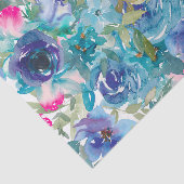 Papier Mousseline Découpage des fleurs d'aquarelle Abstraites (Détail)