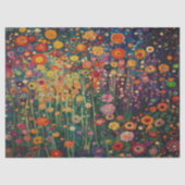 Papier Mousseline Découpage des fleurs hippies (Recto)