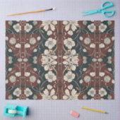 Papier Mousseline Découpage des fleurs noires d'automne (Artisanat)