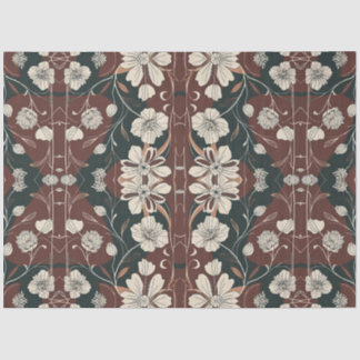 Papier Mousseline Découpage des fleurs noires d'automne